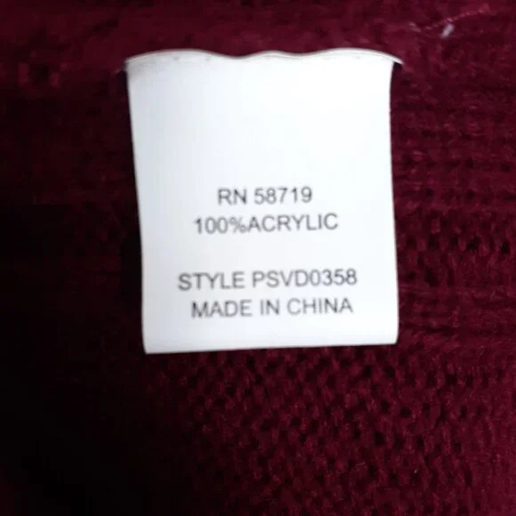 NY Collection Knit Dress PXS Ruby 210A - Picture 6 of 7